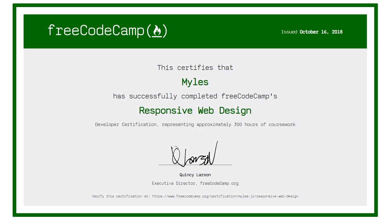 Responsive Web Design Certification